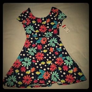 NWT Girls Spring/Summer Flower Print Dress sz M